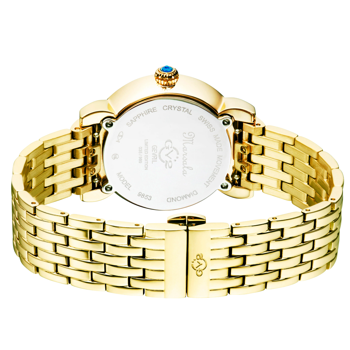 Gevril Watch - GV2 Marsala Tortoise Diamond/9851B
