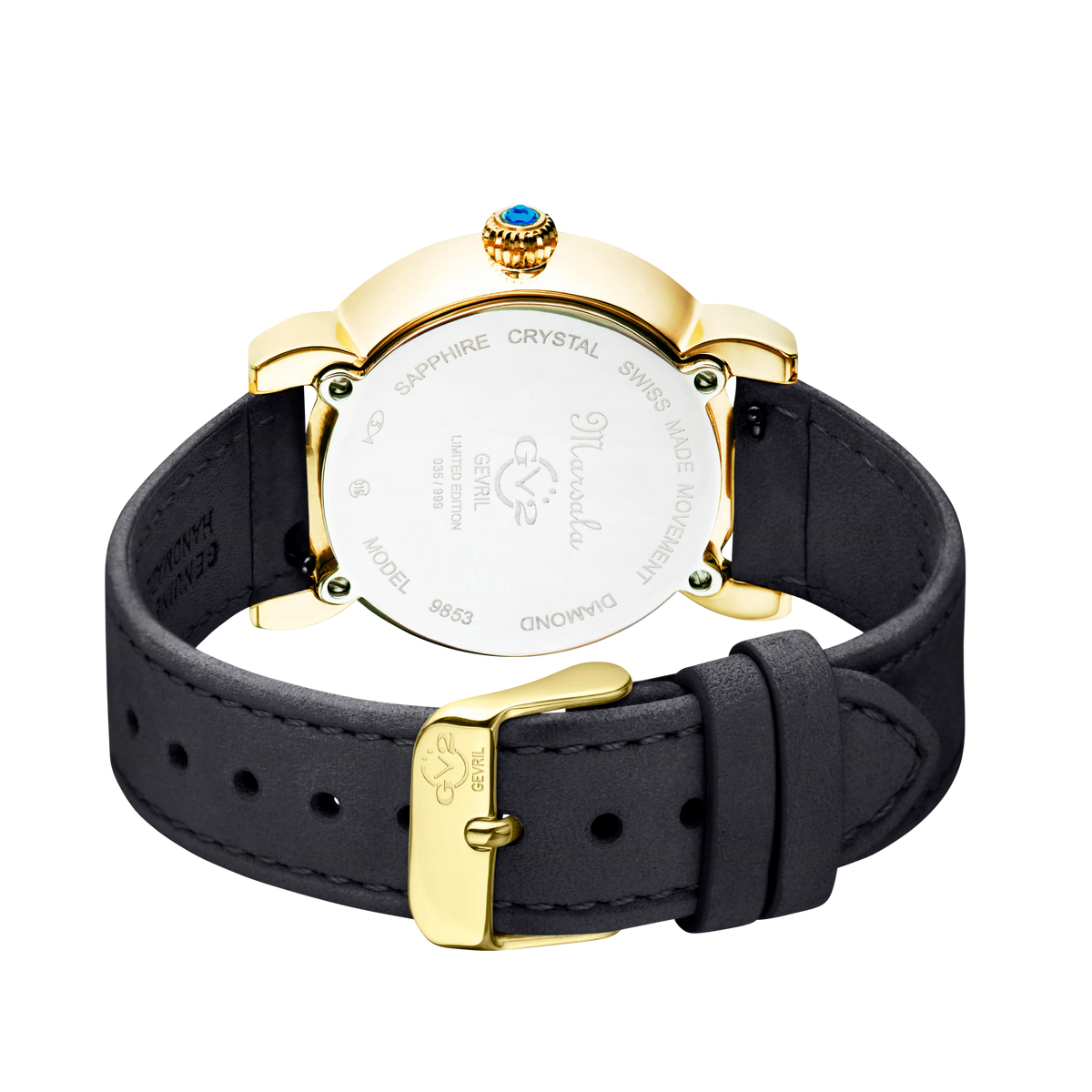 Gevril Watch - GV2 Marsala Tortoise Diamond/9851