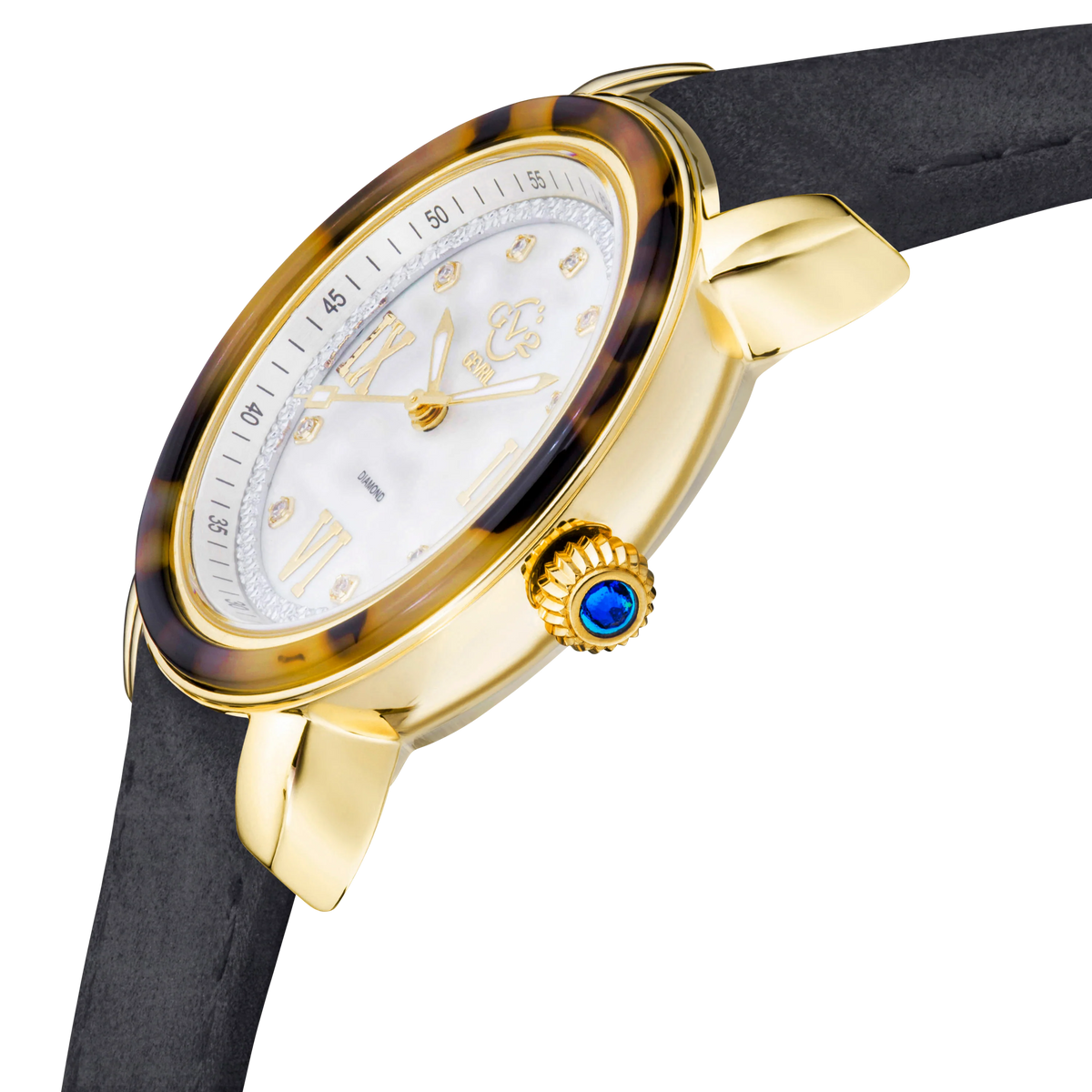 Gevril Watch - GV2 Marsala Tortoise Diamond/9851