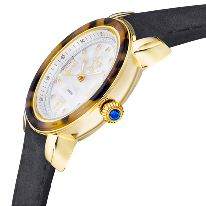 Gevril Watch - GV2 Marsala Tortoise Diamond/9851