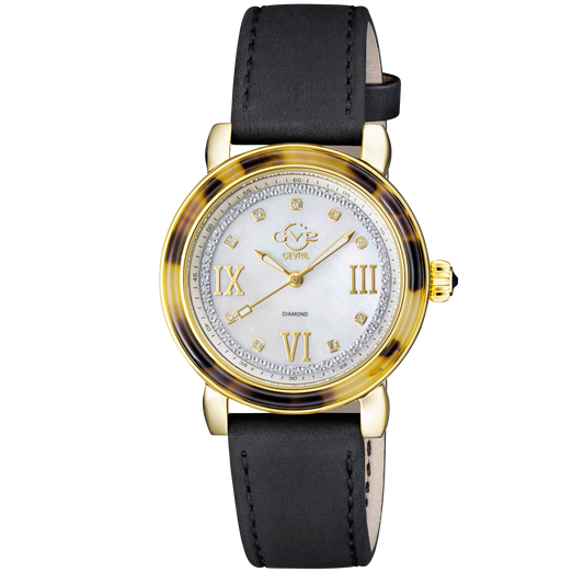 Gevril Watch - GV2 Marsala Tortoise Diamond/9851