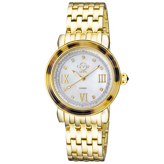 Gevril Watch - GV2 Marsala Tortoise Diamond/9851B