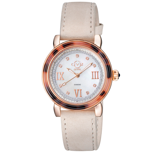 Gevril Watch - GV2 Marsala Tortoise Diamond/9853