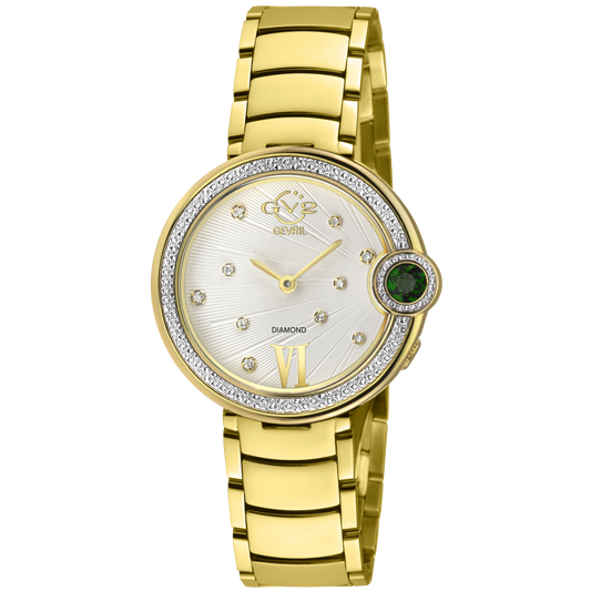 Geril Watch - GV2 Perugia Gemstone Diamond Watch /14702B