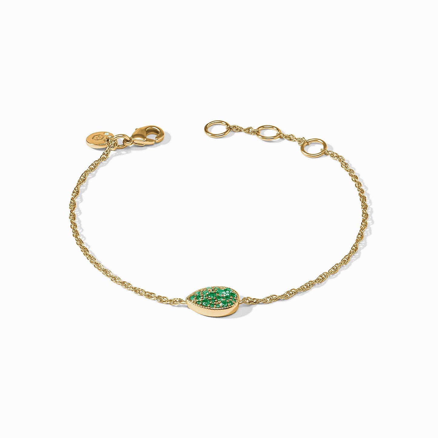Pavé Teardrop Delicate Bracelet